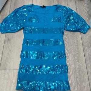 EXPRESS sequence striped top